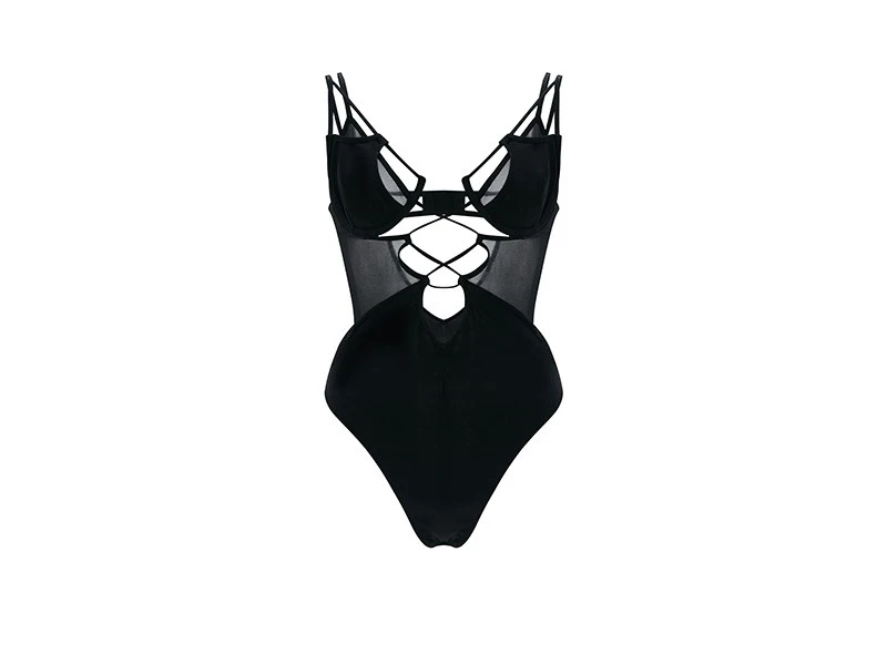 Black Push Up Corset Top